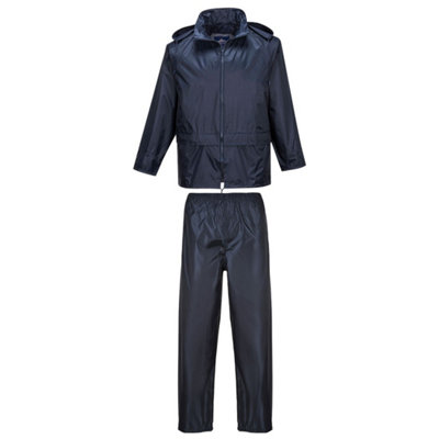 Portwest Essentials 2-Piece Rainsuit Navy - M