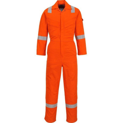 Portwest Flame Resistant Light Weight Anti-Static Coverall | DIY at B&Q