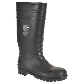 Portwest FW95 - Total Safety Wellington Boots - Black - Size 10.5