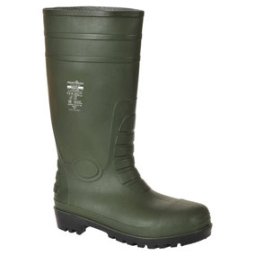 Portwest FW95 - Total Safety Wellington Boots - Green - Size 10.5
