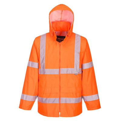 Portwest H440 Hi-Vis Rain Jacket - Orange - M