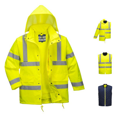 Portwest HiVis 4in1 Traffic Jacket DIY at B&Q