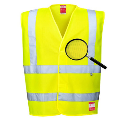 Portwest Hi-Vis Anti Static Vest - Flame Resistant