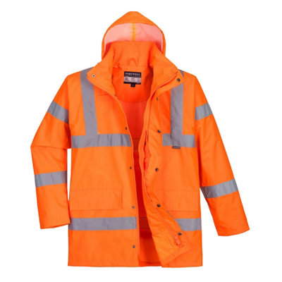 Portwest Hi-Vis Twee Kleuren Verkeersjack Size: XL, Colour: Rood/marine, S466RNRXL