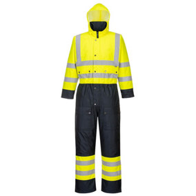 Portwest Hi-Vis Contrast Coverall - Lined