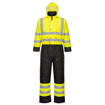 Portwest Hi-Vis Contrast Coverall - Lined | DIY at B&Q