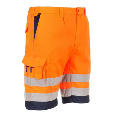 Portwest Hi-Vis Poly-Cotton Shorts