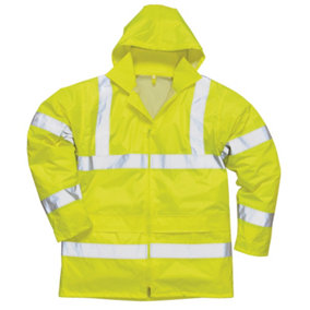 Portwest Hi-Vis Rain Jacket (H440) / Safetywear / Workwear (Pack of 2)