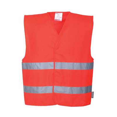 Portwest Hi-Vis Two Band Vest C474RE