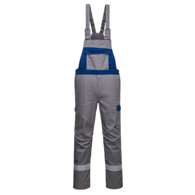 Portwest Mens Bizflame Ultra Two Tone Bib And Brace Trouser