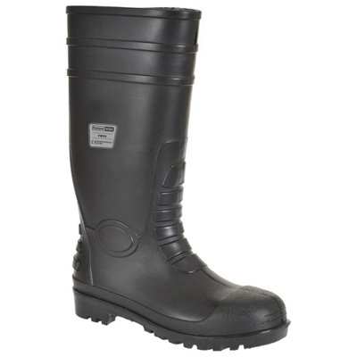 Portwest Mens Clic Safety Wellington Boots Black (7 UK)