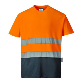 Portwest Mens Contrast Hi-Vis Comfort Safety T-Shirt