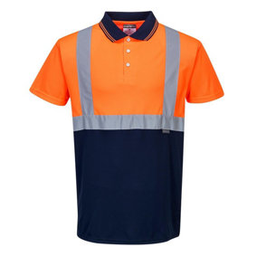 Portwest Mens Contrast Hi-Vis Polo Shirt