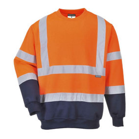 Portwest Mens Contrast Hi-Vis Safety Sweatshirt