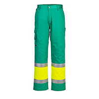 Portwest Mens Contrast Hi-Vis Work Trousers