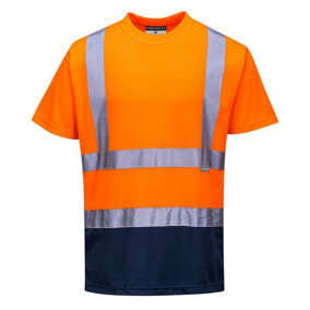 Portwest Mens Contrast High-Vis Short-Sleeved T-Shirt