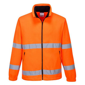 Portwest Mens Essential Hi-Vis Safety Fleece Jacket