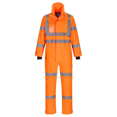 Portwest Mens Extreme Rain Hi-Vis Safety Overalls