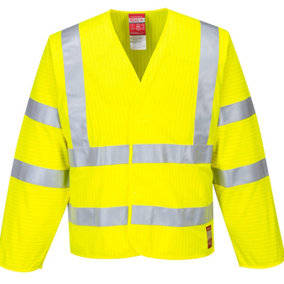 Portwest Mens Flame Resistant Hi-Vis Jacket
