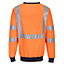 Portwest Mens Flame Resistant Hi-Vis Safety Sweatshirt