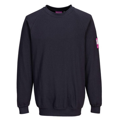 Portwest Mens Flame Resistant Long-Sleeved Sweatshirt