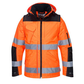 Portwest Mens Hi-Vis 3 In 1 Safety Jacket