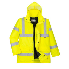 Portwest Mens Hi-Vis Breathable Winter Traffic Jacket