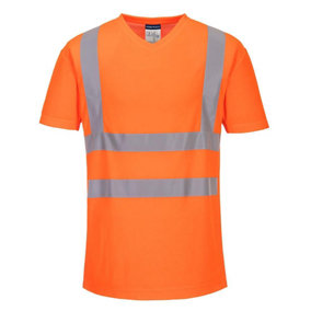 Portwest Mens Hi-Vis Mesh Insert Comfort Safety T-Shirt