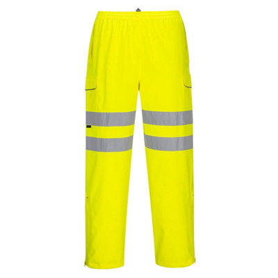 Portwest Mens Hi-Vis Rain Trousers