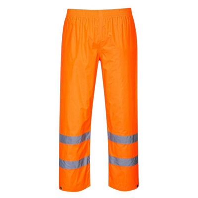 Portwest Mens Hi-Vis Rain Trousers