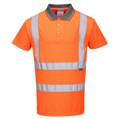 Portwest Mens Hi-Vis Safety Polo Shirt