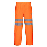 Portwest Mens Hi-Vis Safety Rain Trousers