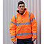 Portwest Mens Hi-Vis Safety Workwear Bomber Jacket GO/RT