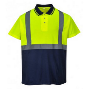 Portwest Mens Hi-Vis Two Tone Polo Shirt