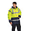Portwest Mens Hi-Vis Waterproof Contrast Panel Traffic Jacket