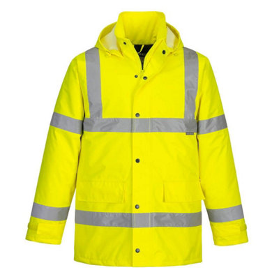 Portwest Mens Hi-Vis Winter Traffic Jacket