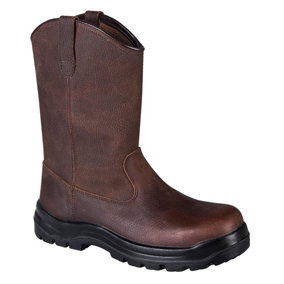 Portwest Mens Indiana Leather Compositelite Rigger Boots Brown (10 UK)