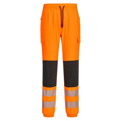 Portwest Mens KX3 HiVis Flexible Safety Jogging Bottoms DIY at B&Q
