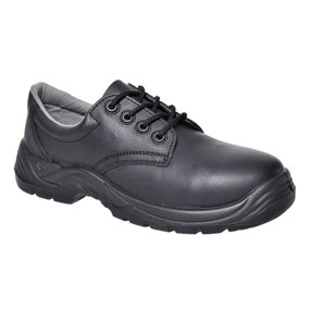 Portwest Mens Leather Compositelite Safety Shoes Black (10.5 UK)