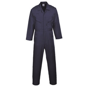 Portwest Mens Liverpool-zip Workwear Coverall Navy (Small x Regular)