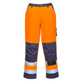 Portwest Mens Lyon Contrast Hi-Vis Safety Work Trousers