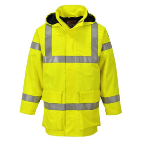 Portwest Mens Multi Lite Bizflame Rain Hi-Vis Jacket