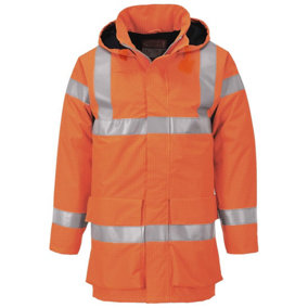 Portwest Mens Multi Lite Bizflame Rain Hi-Vis Safety Jacket