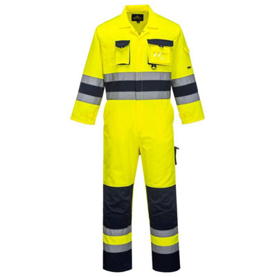 Portwest Mens Nantes Contrast Hi-Vis Overalls