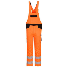 Portwest Mens PW2 Hi-Vis Safety Bib And Brace Overall