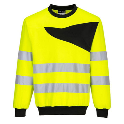 Portwest Mens PW2 High-Vis Sweatshirt