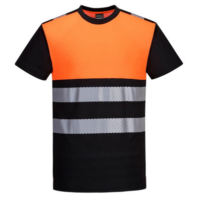 Portwest Mens PW3 Cotton High-Vis T-Shirt