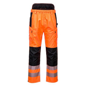 Portwest Mens PW3 Extreme High-Vis Safety Rain Trousers