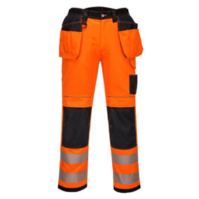 Portwest Mens PW3 Hi-Vis Holster Pocket Safety Work Trousers