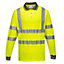 Portwest Mens S271 Hi-Vis Long-Sleeved Polo Shirt